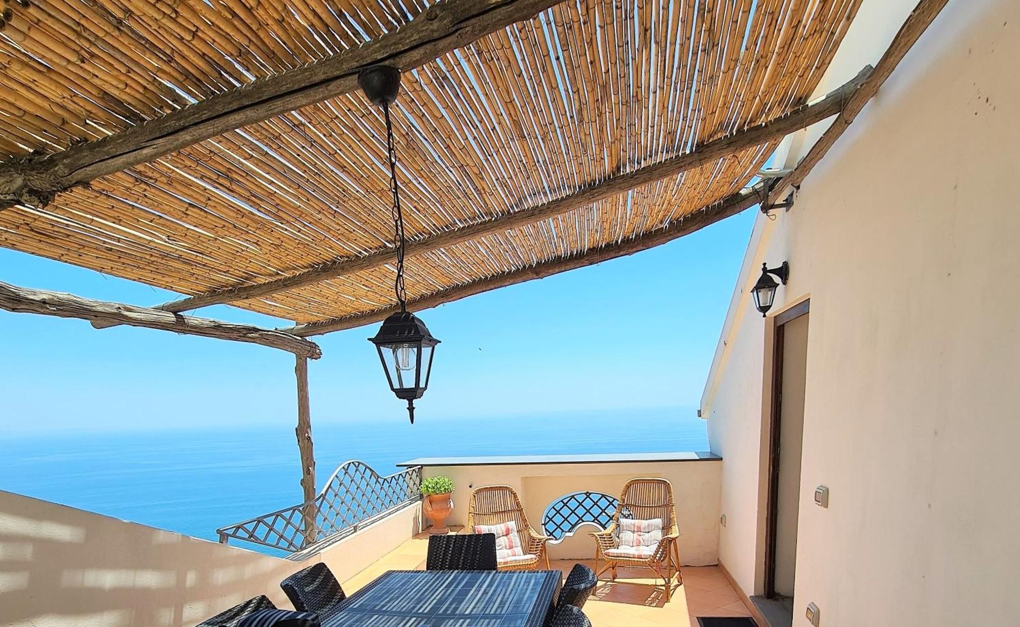Villa Belvedere Amodeo - Terrace, Seaview, Wifi Conca dei Marini Dış mekan fotoğraf