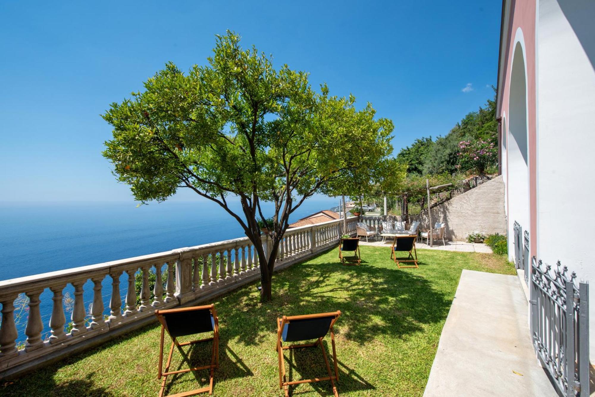 Villa Belvedere Amodeo - Terrace, Seaview, Wifi Conca dei Marini Dış mekan fotoğraf