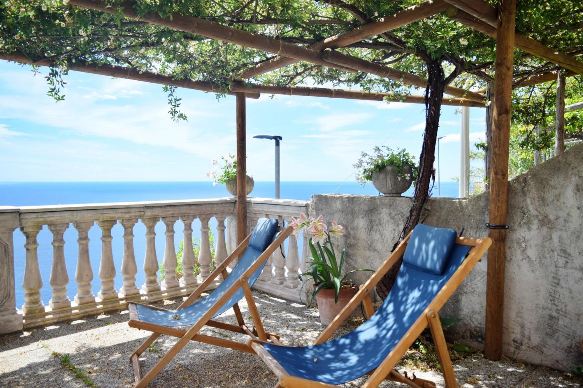 Villa Belvedere Amodeo - Terrace, Seaview, Wifi Conca dei Marini Dış mekan fotoğraf